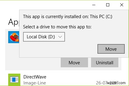 কিভাবে Windows 10 অ্যাপগুলিকে অন্য ড্রাইভে সরানো যায়