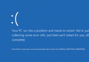 CRITICAL_STRUCTURE_CORRUPTION ত্রুটি ঠিক করুন 