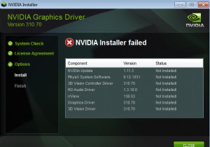 Windows 10 এ NVIDIA ইনস্টলার ব্যর্থ ত্রুটি [সমাধান] 