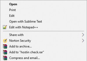 রাইট-ক্লিক কনটেক্সট মেনু থেকে অপশন সহ মিসিং ওপেন ঠিক করুন 