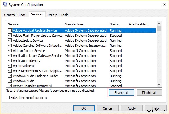 Fix MSCONFIG Windows 10 এ পরিবর্তনগুলি সংরক্ষণ করবে না