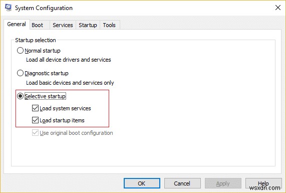 Fix MSCONFIG Windows 10 এ পরিবর্তনগুলি সংরক্ষণ করবে না