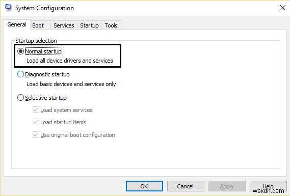 Fix MSCONFIG Windows 10 এ পরিবর্তনগুলি সংরক্ষণ করবে না