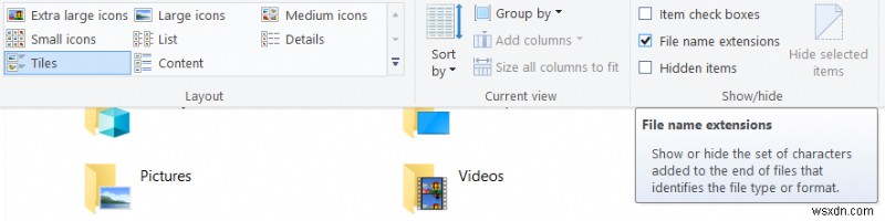 উইন্ডোজ 10 এ ফাইল এক্সটেনশনগুলি কীভাবে দেখাবেন 