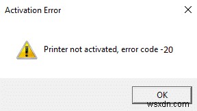 প্রিন্টার সক্রিয় না হওয়া ত্রুটি কোড 20 কীভাবে ঠিক করবেন 