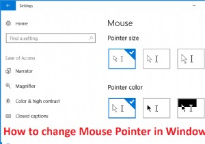 উইন্ডোজ 10 এ মাউস পয়েন্টার কীভাবে পরিবর্তন করবেন 