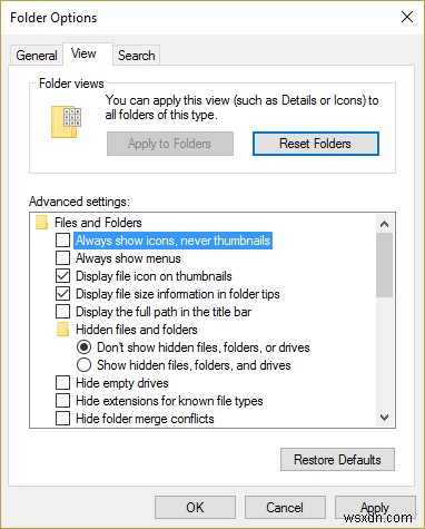 Windows 10 এ দেখানো থাম্বনেল পূর্বরূপ ঠিক করুন