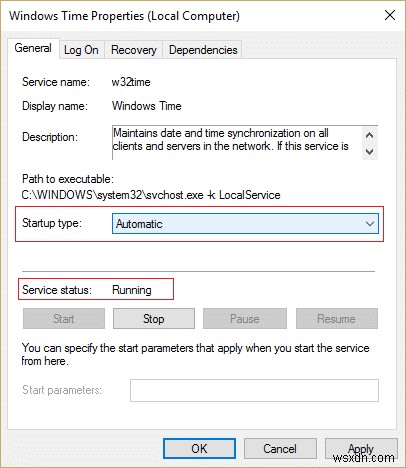 উইন্ডোজ টাইম সার্ভিস কাজ করছে না তা ঠিক করুন 