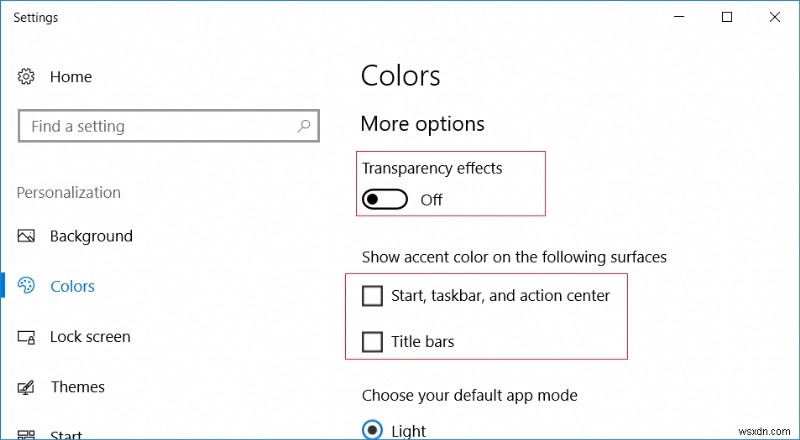 Windows 10 এ স্বচ্ছতা প্রভাবগুলি সক্ষম বা অক্ষম করুন