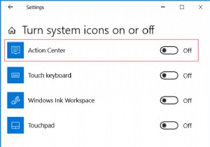 Windows 10 এ অ্যাকশন সেন্টার সক্ষম বা অক্ষম করুন