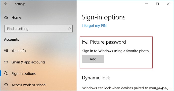 Windows 10 এ কিভাবে একটি ছবি পাসওয়ার্ড যোগ করবেন