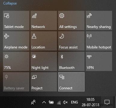 Windows 10-এ Miracast-এর সাথে একটি ওয়্যারলেস ডিসপ্লেতে সংযোগ করুন 