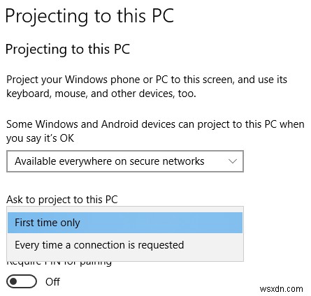 Windows 10-এ Miracast-এর সাথে একটি ওয়্যারলেস ডিসপ্লেতে সংযোগ করুন 