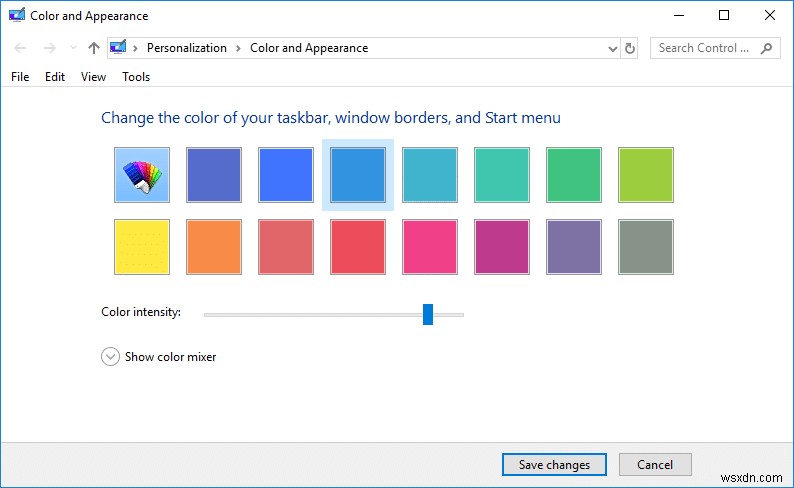 Windows 10-এ সহজেই রঙ এবং চেহারা অ্যাক্সেস করুন 
