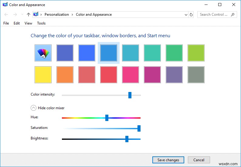 Windows 10-এ সহজেই রঙ এবং চেহারা অ্যাক্সেস করুন 