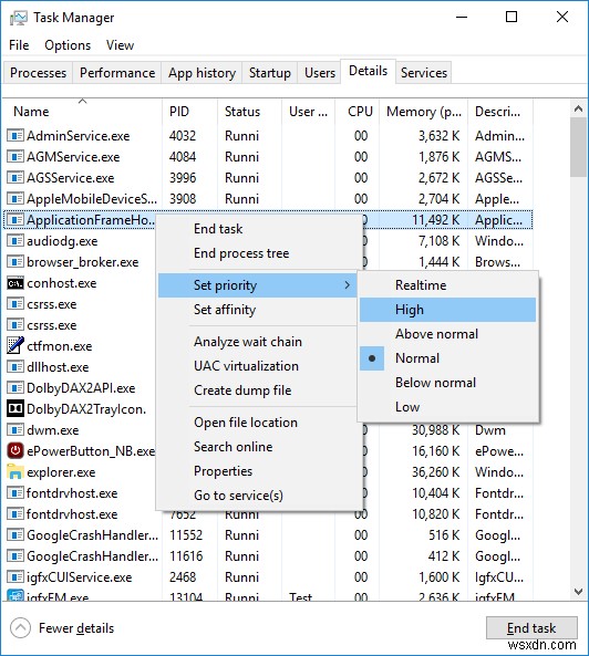 Windows 10 এ CPU প্রক্রিয়া অগ্রাধিকার কিভাবে পরিবর্তন করবেন