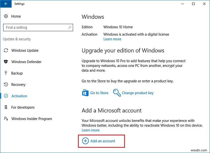 Microsoft অ্যাকাউন্টকে Windows 10 ডিজিটাল লাইসেন্সের সাথে লিঙ্ক করুন