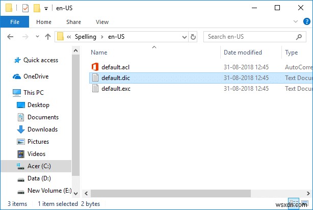 Windows 10-এ বানান চেকিং অভিধানে শব্দ যোগ করুন বা সরান 