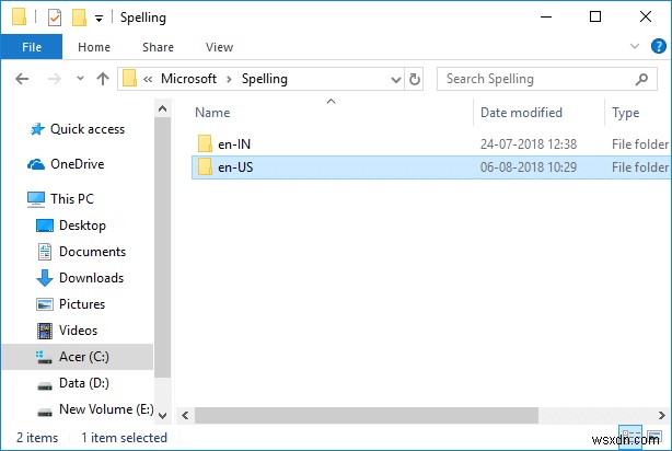 Windows 10-এ বানান চেকিং অভিধানে শব্দ যোগ করুন বা সরান 