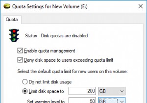 Windows 10 এ ডিস্ক কোটা সীমা এবং সতর্কতা স্তর কিভাবে সেট করবেন