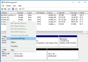 Windows 10-এ ডেটা লস ছাড়াই MBR কে GPT ডিস্কে রূপান্তর করুন 