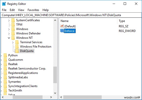 Windows 10 এ এনফোর্স ডিস্ক কোটা সীমাগুলি সক্ষম বা অক্ষম করুন৷ 