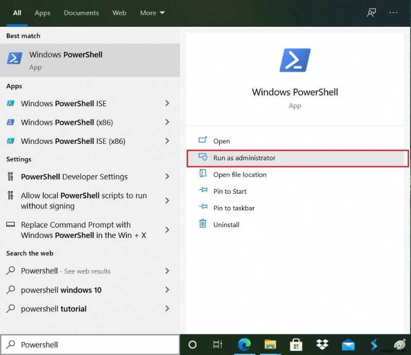 Windows 10 এ এলিভেটেড Windows PowerShell খোলার ৭ উপায়