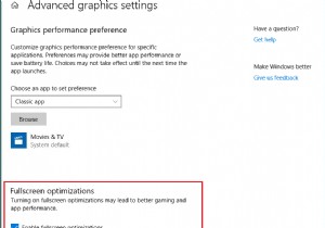 উইন্ডোজ 10-এ ফুলস্ক্রিন অপ্টিমাইজেশন কীভাবে অক্ষম করবেন 