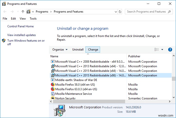 Microsoft Visual C++ 2015 পুনরায় বিতরণযোগ্য সেটআপ ব্যর্থতার ত্রুটি 0x80240017 ঠিক করুন 