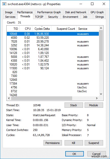 পরিষেবা হোস্ট ঠিক করুন:স্থানীয় সিস্টেম (svchost.exe) উচ্চ CPU এবং ডিস্ক ব্যবহার 