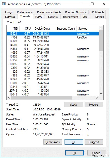 পরিষেবা হোস্ট ঠিক করুন:স্থানীয় সিস্টেম (svchost.exe) উচ্চ CPU এবং ডিস্ক ব্যবহার 