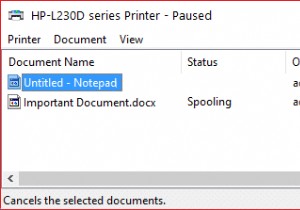 Windows 10-এ জোরপূর্বক প্রিন্ট সারি সাফ করুন 