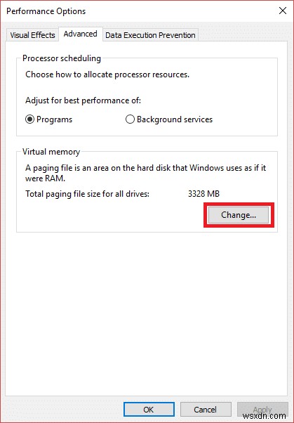 Windows 10 এ ভার্চুয়াল মেমরি (পৃষ্ঠা ফাইল) পরিচালনা করুন