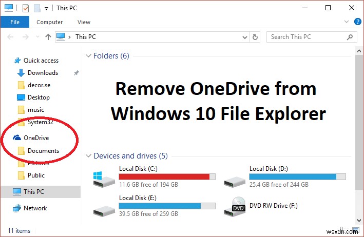 Windows 10 পিসিতে OneDrive অক্ষম করুন 