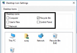 Windows 10 এ পুরানো ডেস্কটপ আইকনগুলি পুনরুদ্ধার করুন