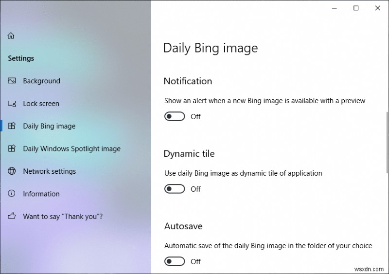 Windows 10 এ ওয়ালপেপার হিসাবে দৈনিক Bing ছবি সেট করুন