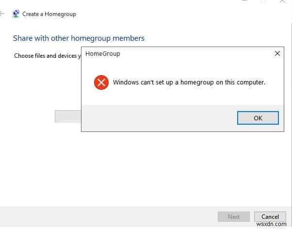 উইন্ডোজ 10 এ হোমগ্রুপ তৈরি করা যাবে না ঠিক করুন 
