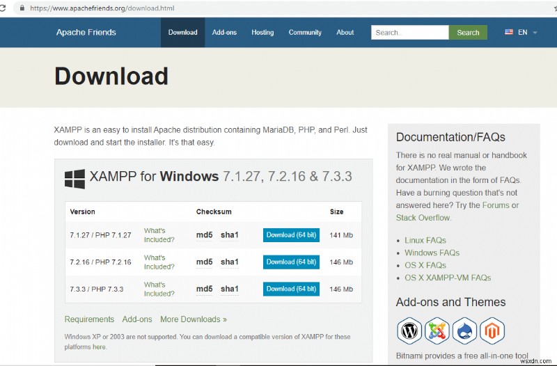 Windows 10 এ XAMPP ইনস্টল এবং কনফিগার করুন