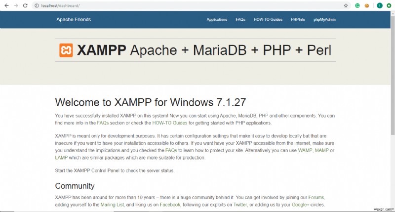 Windows 10 এ XAMPP ইনস্টল এবং কনফিগার করুন