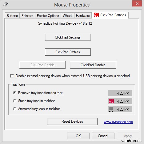 Windows 10 এ মাউস সংযুক্ত হলে টাচপ্যাড অক্ষম করুন