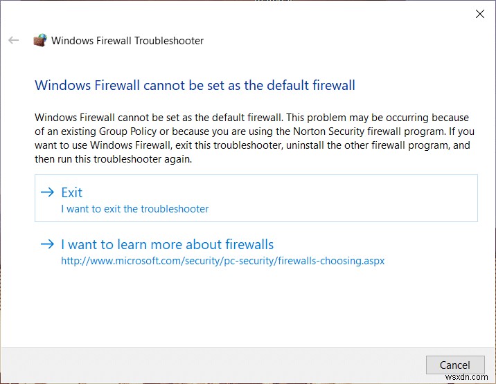 Windows 10 এ Windows Firewall সমস্যার সমাধান করুন