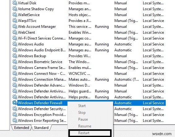Windows 10 এ Windows Firewall সমস্যার সমাধান করুন
