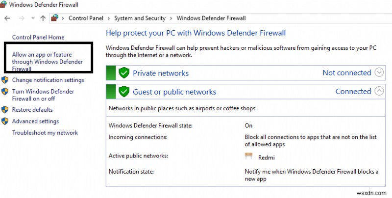 Windows 10 এ Windows Firewall সমস্যার সমাধান করুন