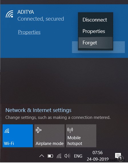 Windows 10-এ Wi-Fi নেটওয়ার্ক ভুলে যাওয়ার 3টি উপায় 