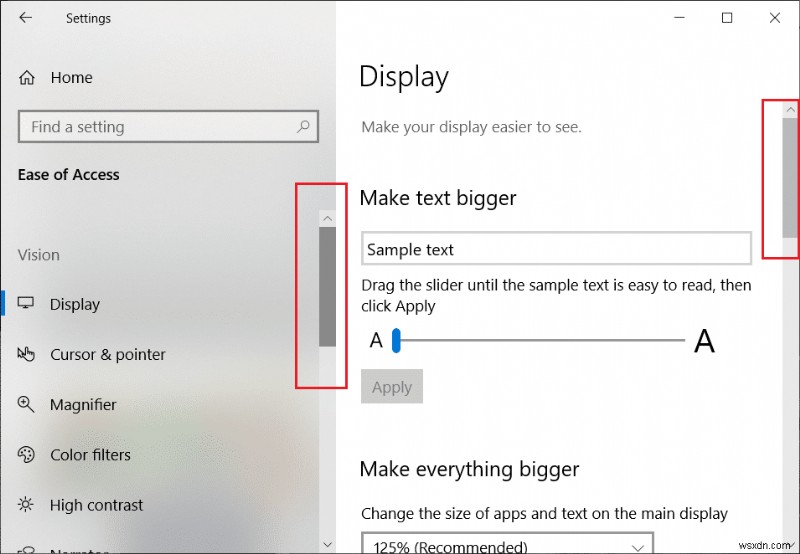 সর্বদা Windows 10 স্টোর অ্যাপে স্ক্রলবার দেখান