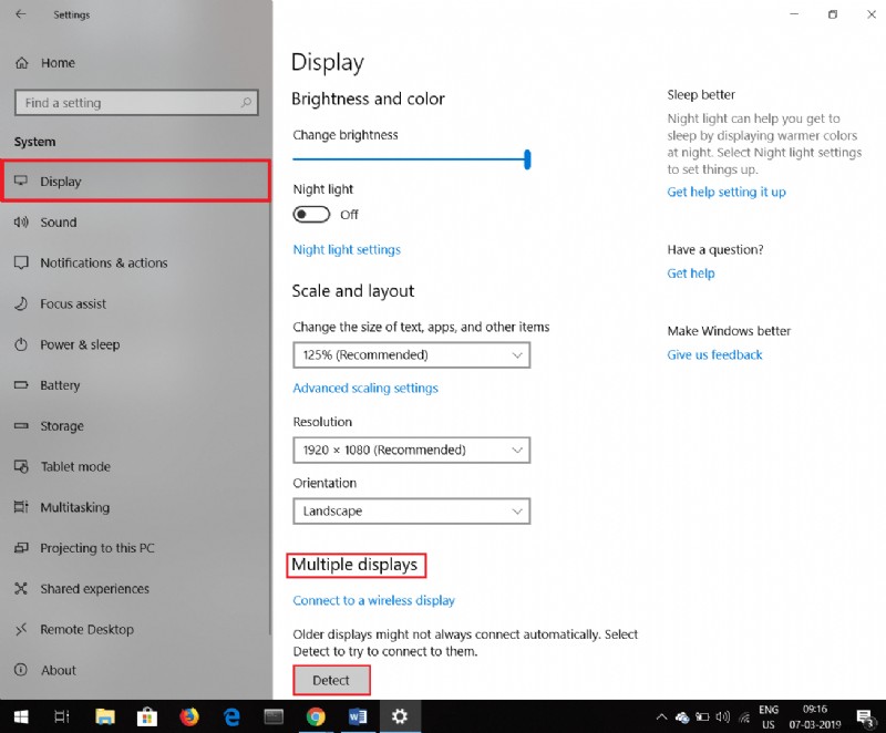 Windows 10 এ সনাক্ত না হওয়া দ্বিতীয় মনিটর ঠিক করুন