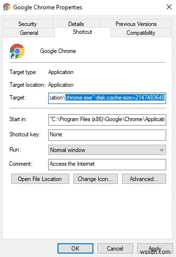 Windows 10 এ Chrome ক্যাশের আকার পরিবর্তন করুন