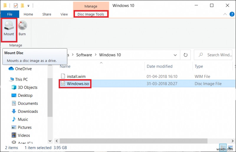 Windows 10 এ ISO ফাইল মাউন্ট বা আনমাউন্ট করার 3 উপায় 