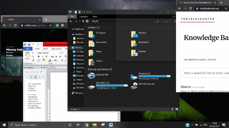 Windows 10 এ আপনার স্ক্রীন বিভক্ত করার ৫টি উপায়