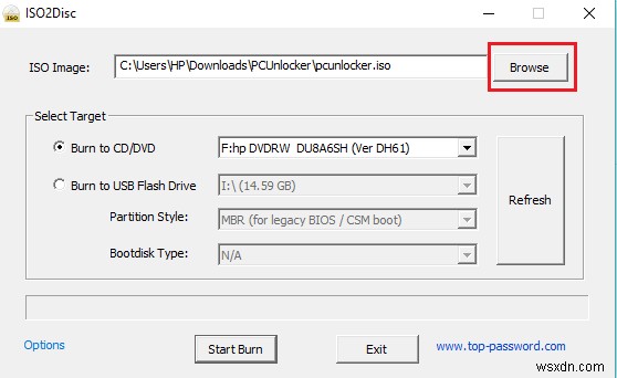 PCUnlocker দিয়ে Windows 10 ভুলে যাওয়া পাসওয়ার্ড পুনরুদ্ধার করুন 